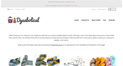 Desktop Screenshot of dyeabolicalyarns.com